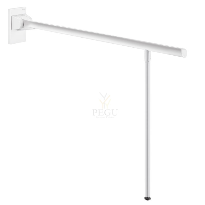 Delabie Be-line ülestõstetav invatugi jalaga D42mm L850mm matt valge aluminim