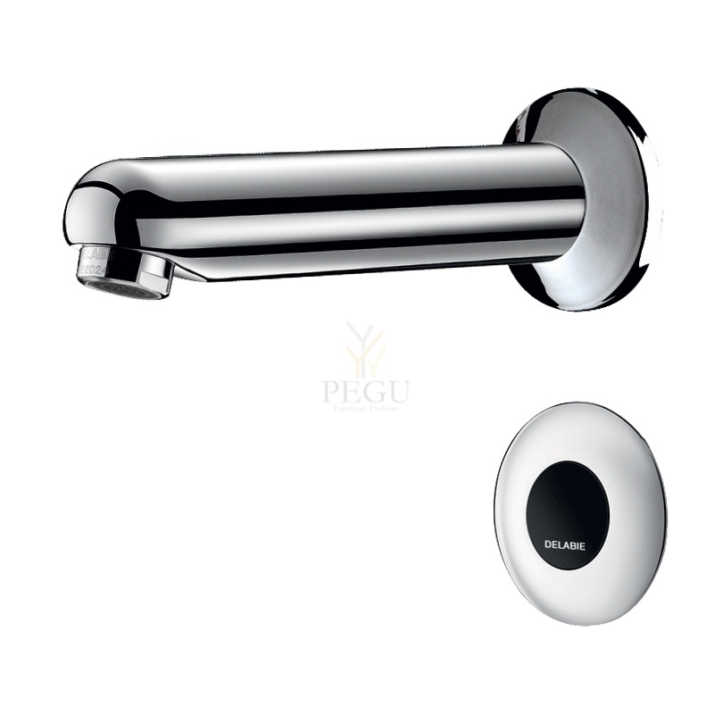 Veekraan eelsegatud veele Delabie TEMPOMAC sensoriga 155mm läbiseina 230V/12V