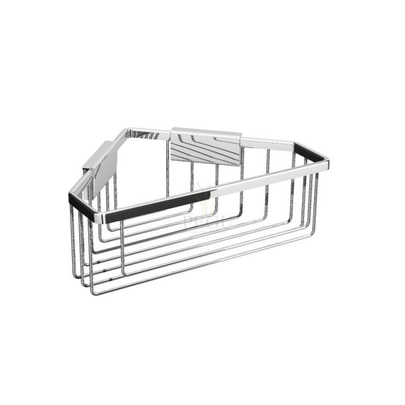 Душевая полка угловая 85x230x165mm, хром