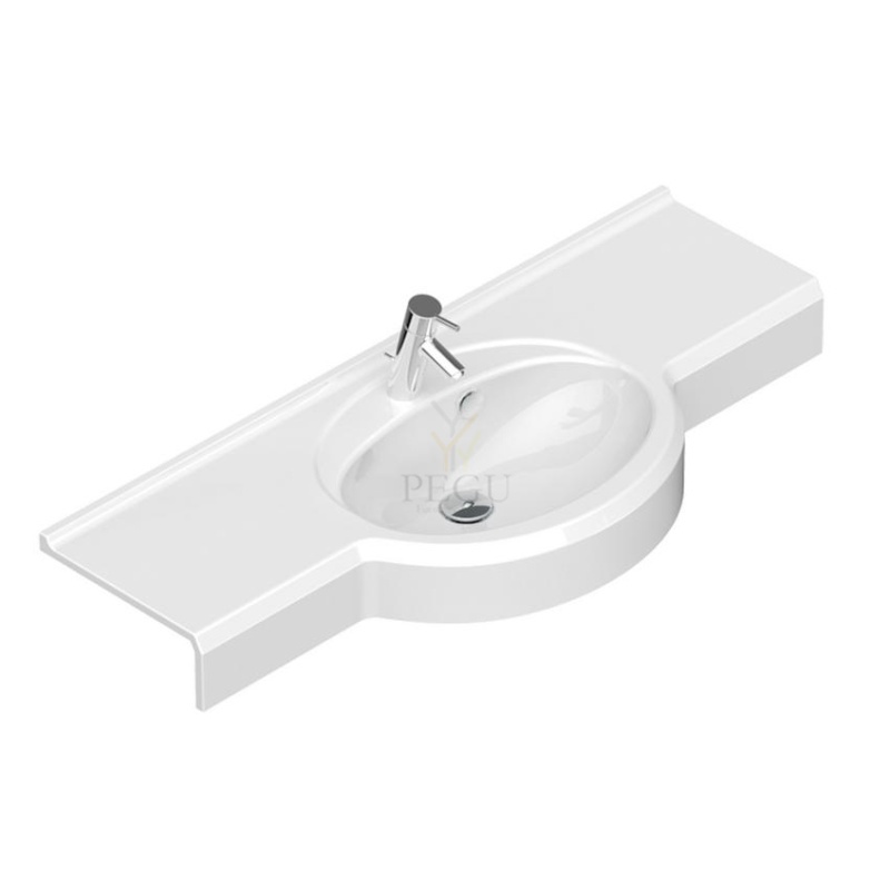 Раковина EUMAR Amadeus 120C 1200x490x120 GelCeramic с отверстием под смеситель