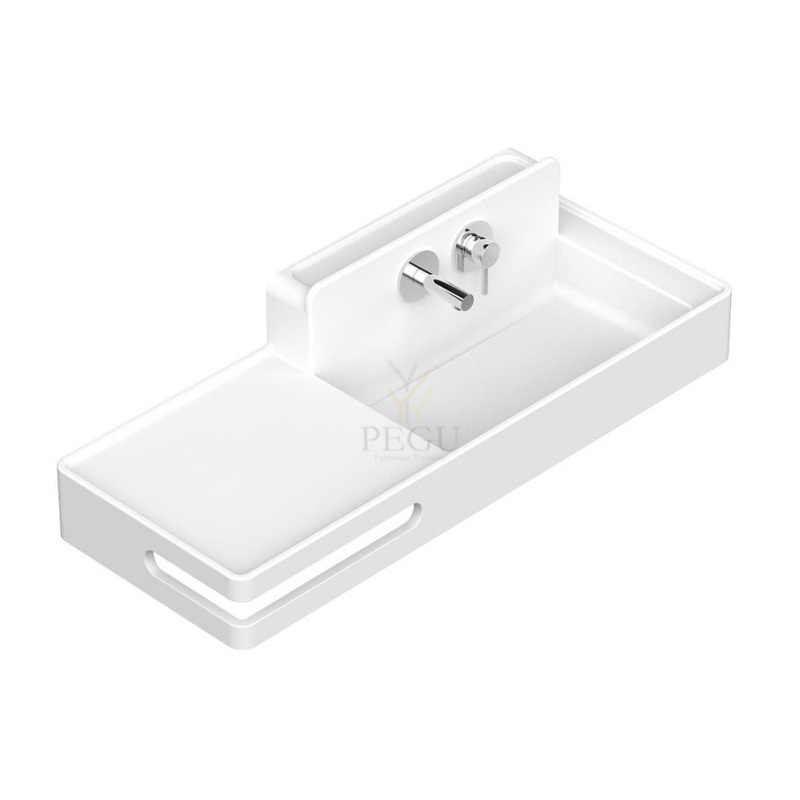 Раковина EUMAR Amelie 100R правая 990x380x120 CreaCore отверстия для смесителя, полотенца