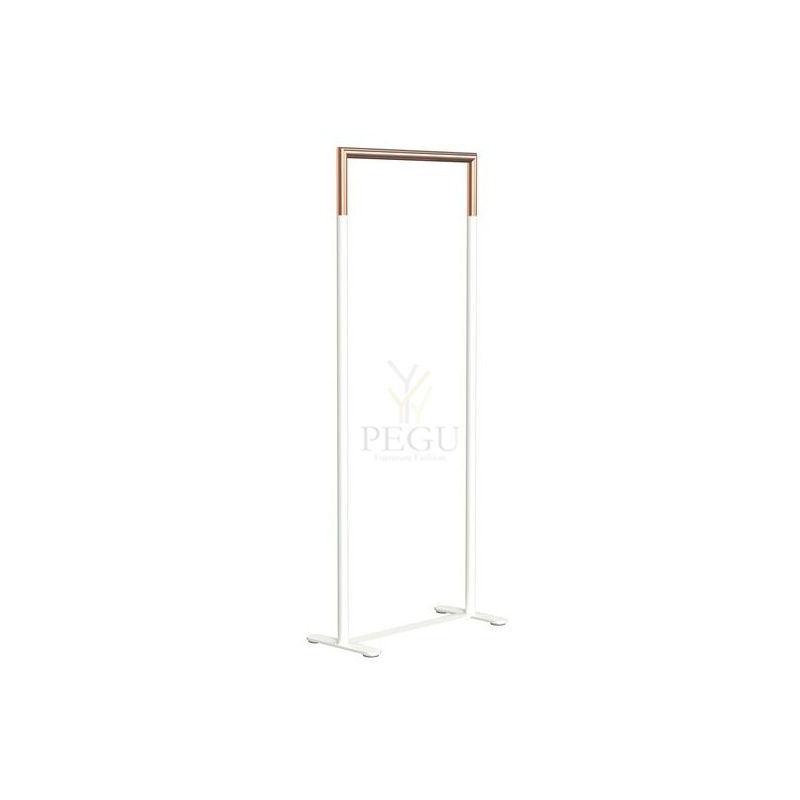 Riidestange BUKTO 6002 Frost 628x1500mm valge-harjatud vask