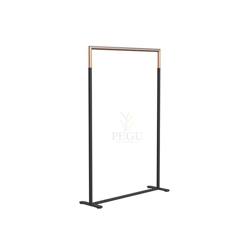 Riidestange BUKTO 6003 Frost riide-riiul, 1028x1500mm must- harjatud vask