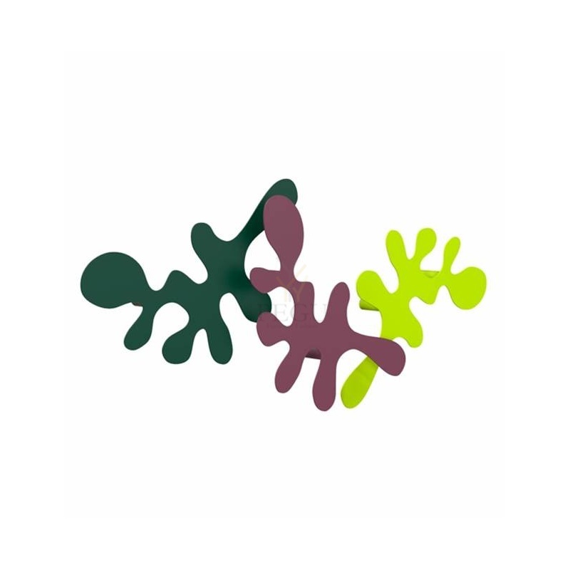 Camouflage-комплект, крючки под польто L400xH240xP67mm, green-plum-lime
