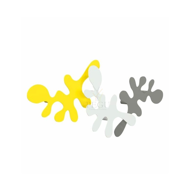 Camouflage-komplekt, mantle konks, L400xH240xP67mm, yellow-grey-white