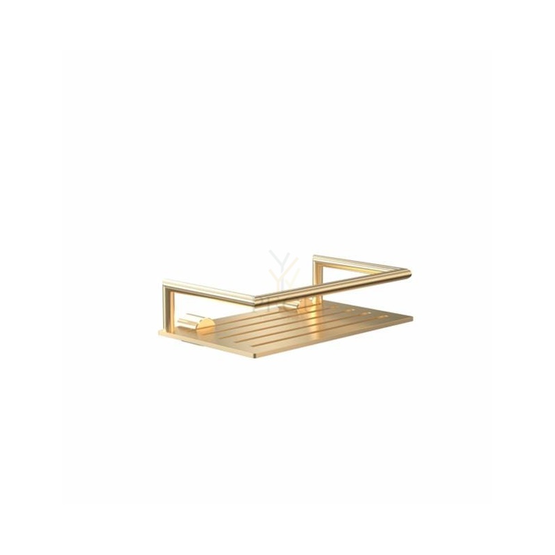 Полочка для шампуня 200x120mm. Nova 2 матовое золото