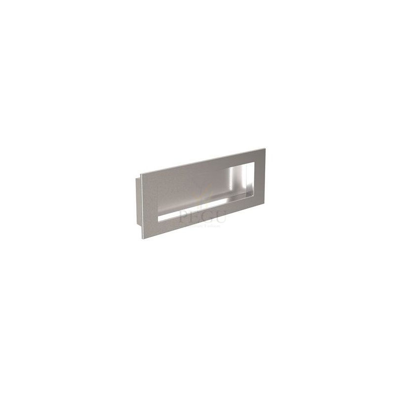 Утопленная мебельная ручка FROST Square 140x50mm Н/Р сталь, матовая