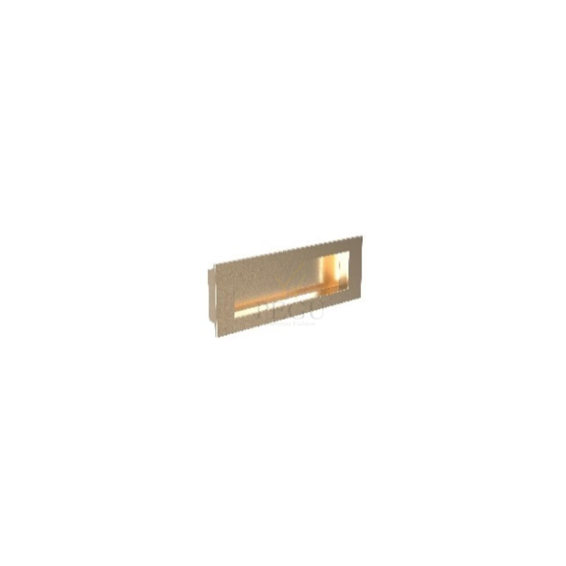 Süvistatav mööbli käepide FROST Square 140x50mm roostevaba teras, harjatud kuld