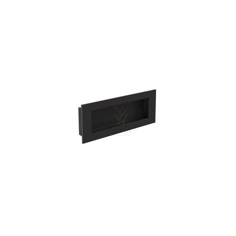 Süvistatav mööbli käepide FROST Square 140x50mm roostevaba teras, matt must