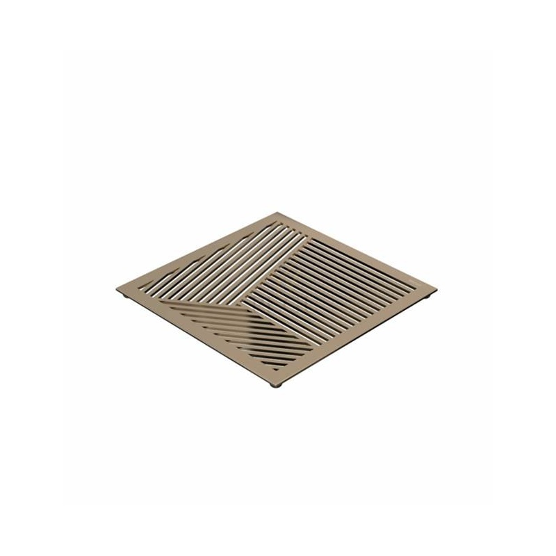 Kuumaalus TRIVET2, 150x150mm kandiline muster, R-V teras kuld