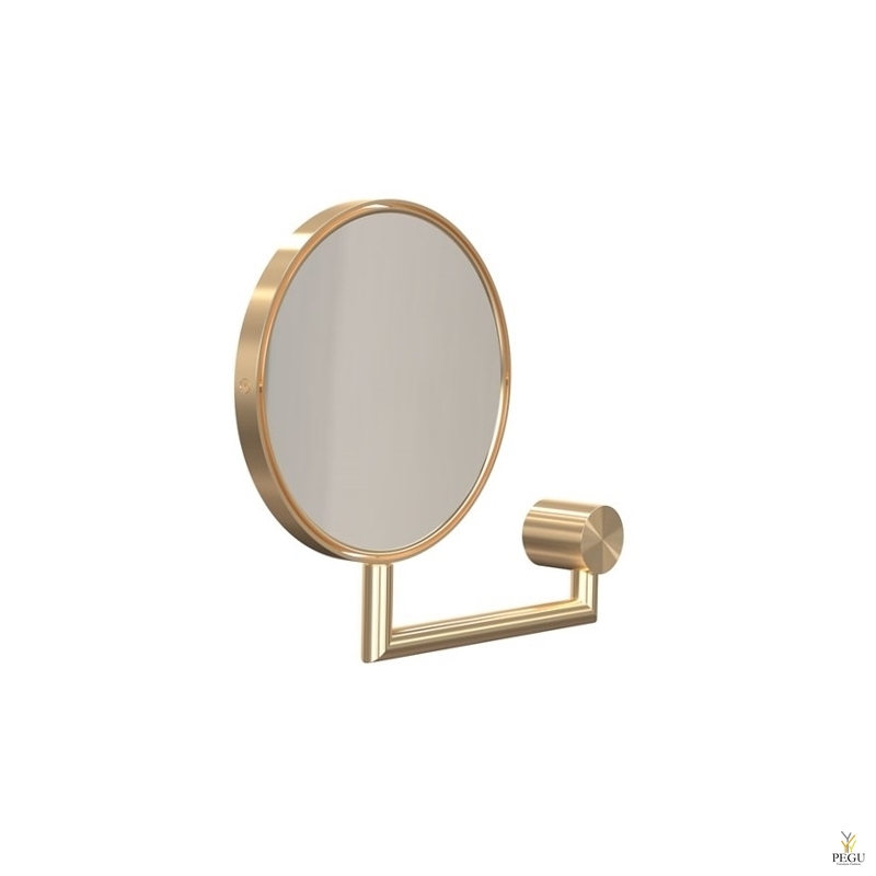 Зеркало настенное (увеличивающее x5), Nova 2 матовое золото