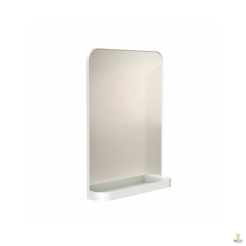 Зеркало Frost  с полочкой , 800x600 белое