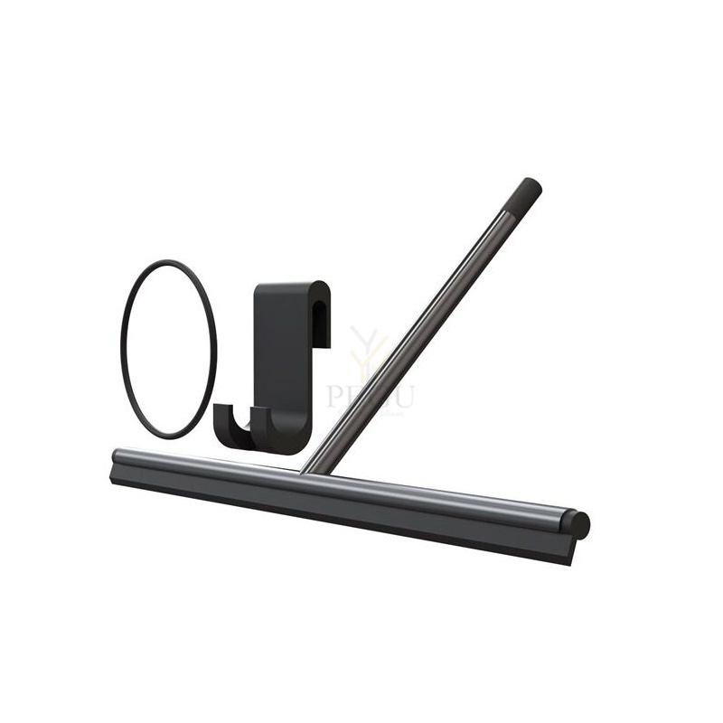 WIPER klaasipuhastaja XL, roostevaba teras, harjatud must