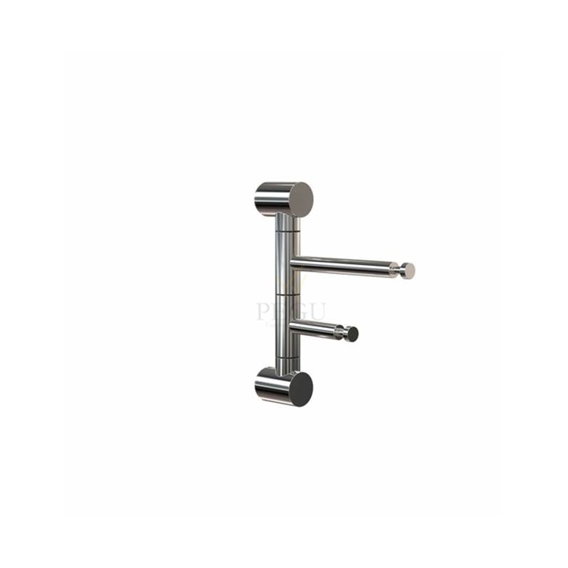 Крючёк для одежды NOVA2 COAT RACK 2 настенный , поворотный 150mm, полированный