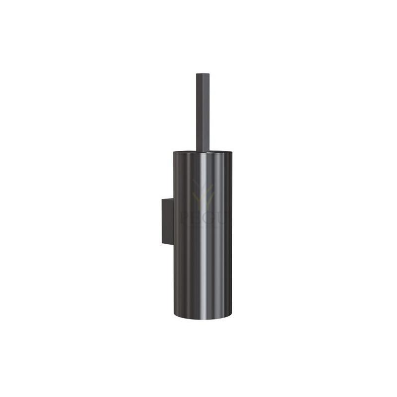 WC щётка QUADRA TOILET BRUSH 4, настенная, Н/Р сталь, шлифованный чёрный