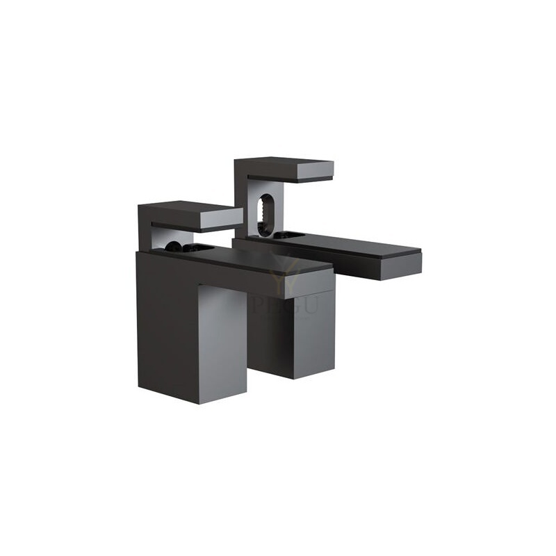 Frost крепления для полки SHELF CLAMP 6, 2 шт, Quadra, Н/Р сталь, шлифованный чёрный