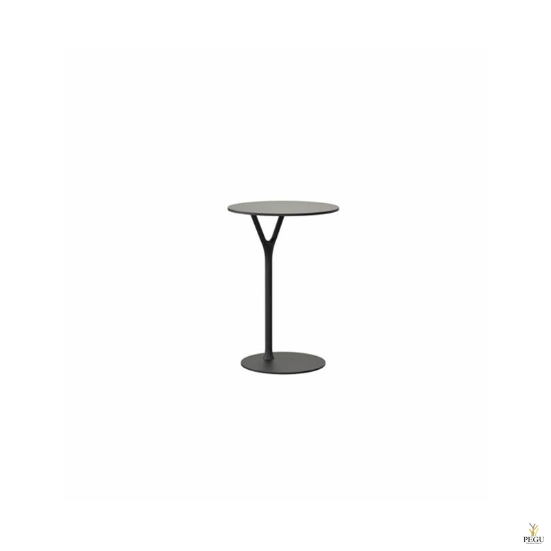 Wishbone столик, D450xH650mm, чёрный