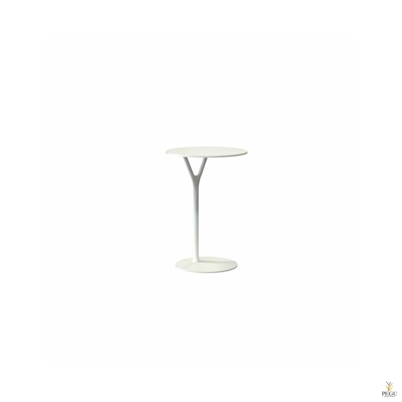Wishbone столик, D450xH650mm, белый