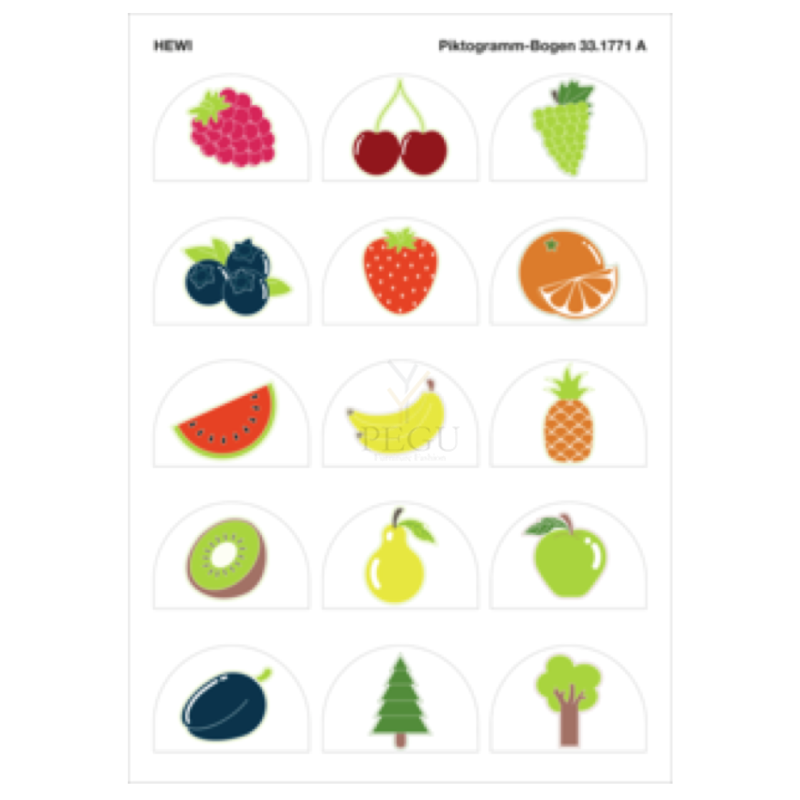 HEWI 33.1771A Pictogram-set Nagidele 801.90.031