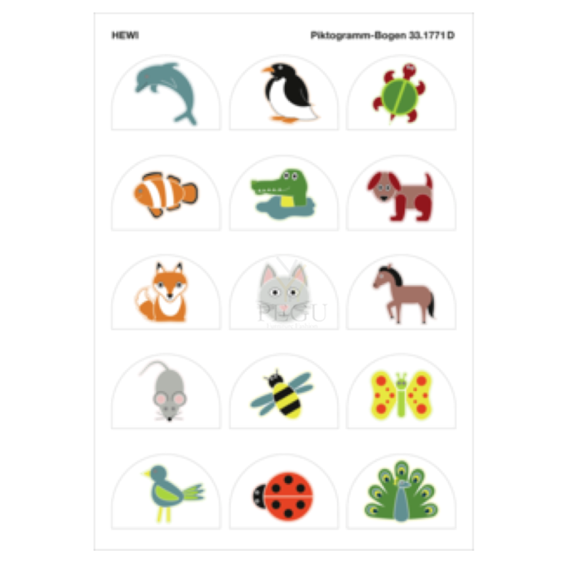 HEWI 33.1771D Pictogram-set Nagidele 801.90.031