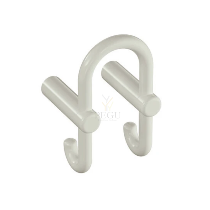 Крючок настенный двойной HEWI 801, polyamide белый 99