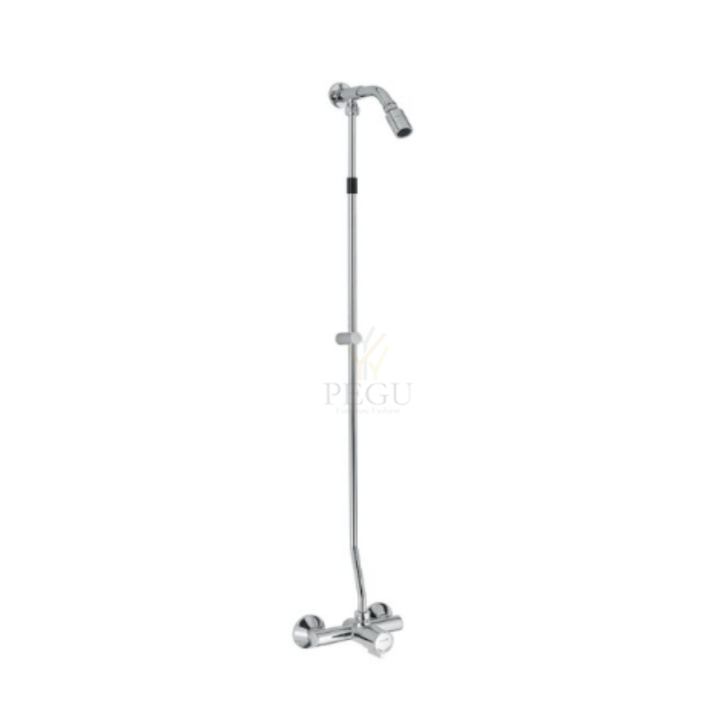 Seinale paigaldatav termostaatiline isesulguv dušisegisti nupuga, toru 900-1450mm