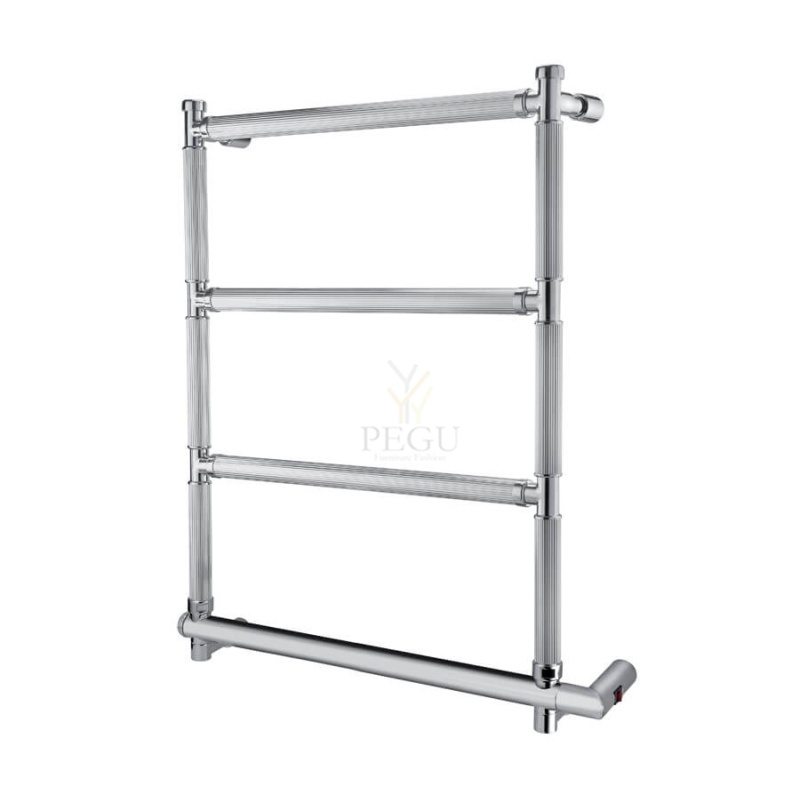 Полотенцесушитель электрический Margaroli SERENO 2-542/R хром латунь 742x570 mm