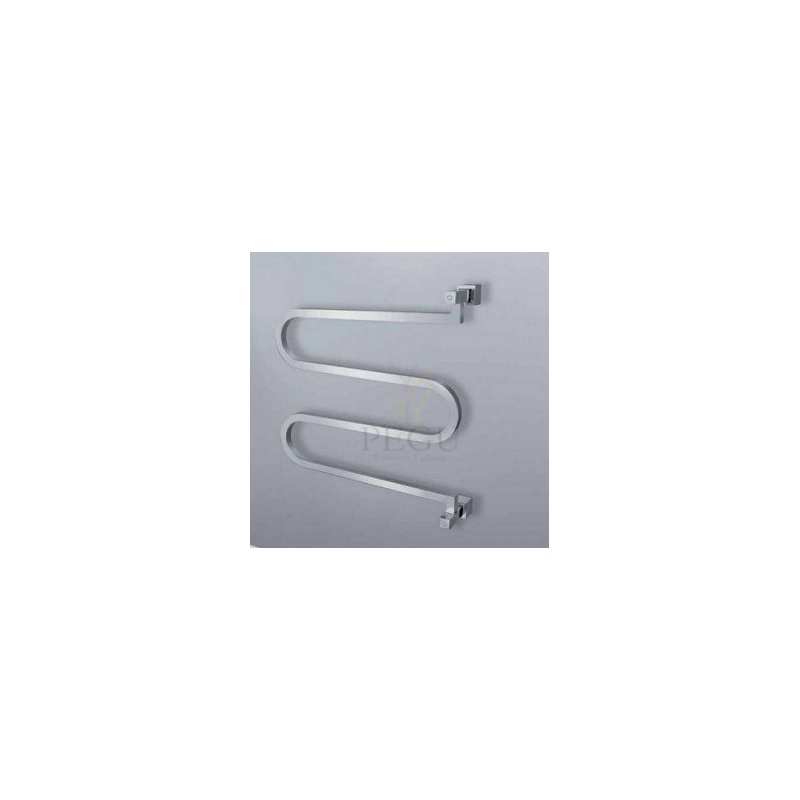 Käterätikuivati elektriline pööratav Margaroli Aria 500/SQ kroom messing 675x620 mm