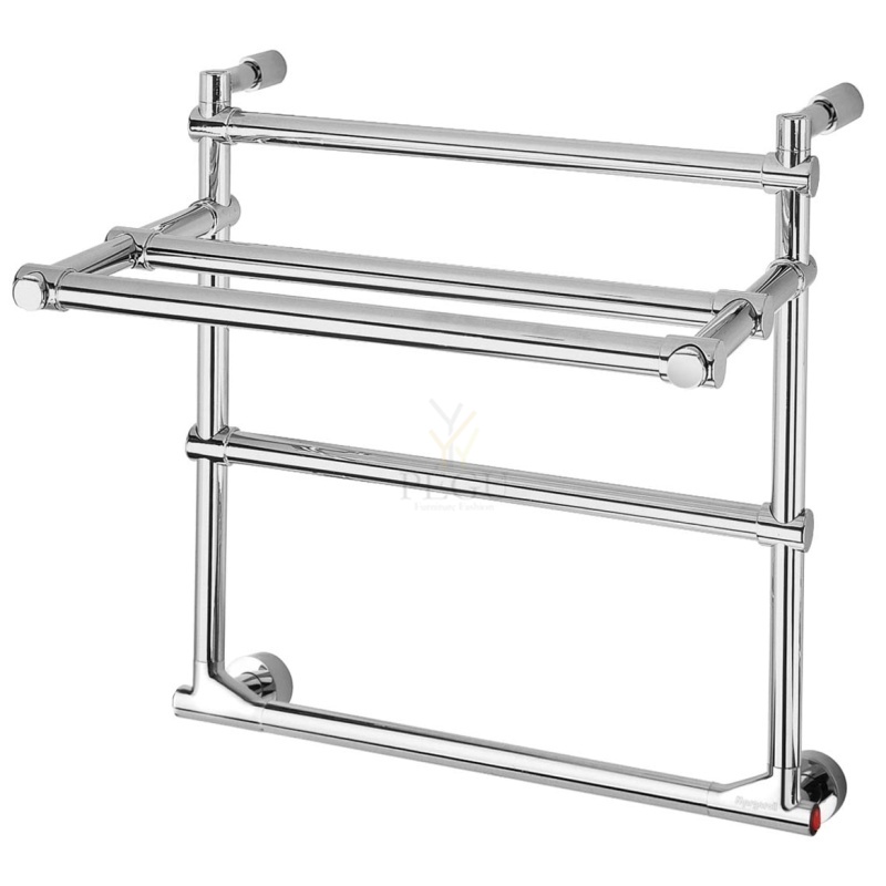 Käterätikuivati riiuliga elektriline Margaroli SOLE 524 kroom messing 528x530 mm