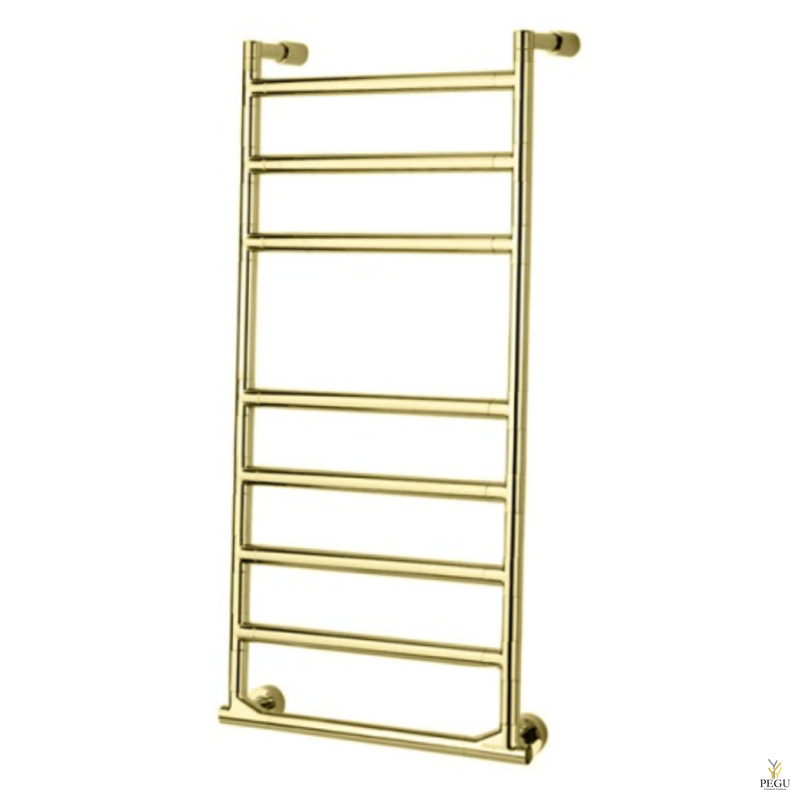 Полотенцесушитель лестница электрический Margaroli SERENO 574/8/S золото латунь 905x380 mm