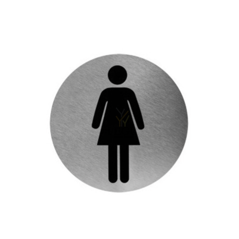 Пиктограмма "WOMEN'S", на клей, Н/Р сталь,сатин 
