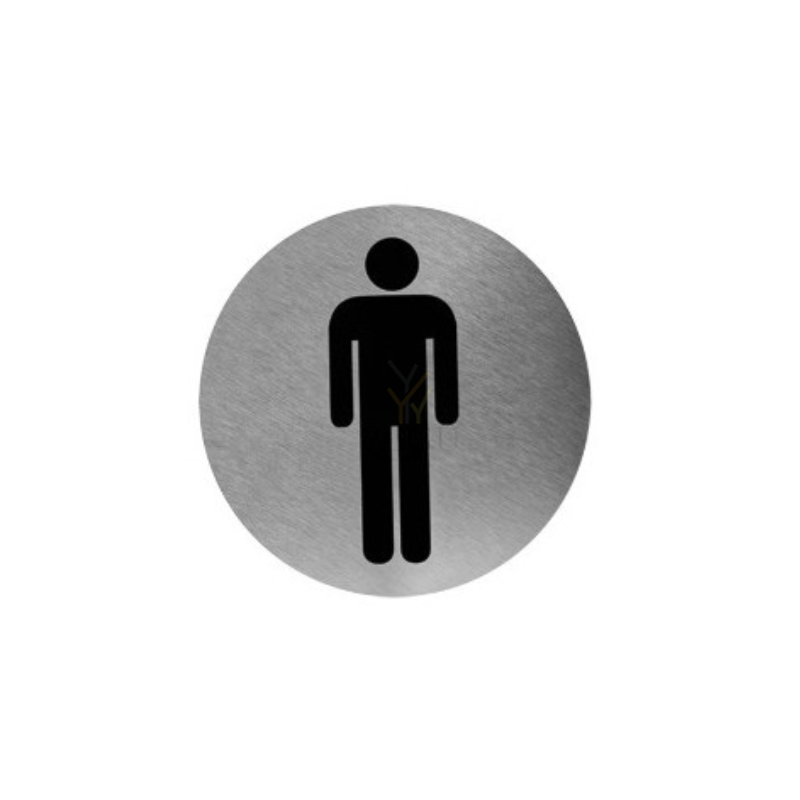 Пиктограмма "MEN'S", на клей, Н/Р сталь,сатин 