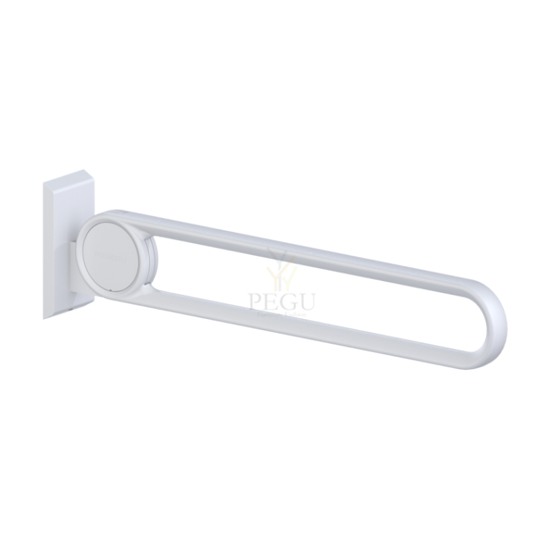 Ülespööratav käetugi 850mm alusplaadiga VALGE 092