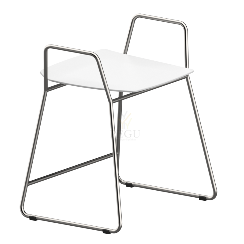 Табуретка в душевую CARE Normbau Ascento 548x437x623 mm, белая