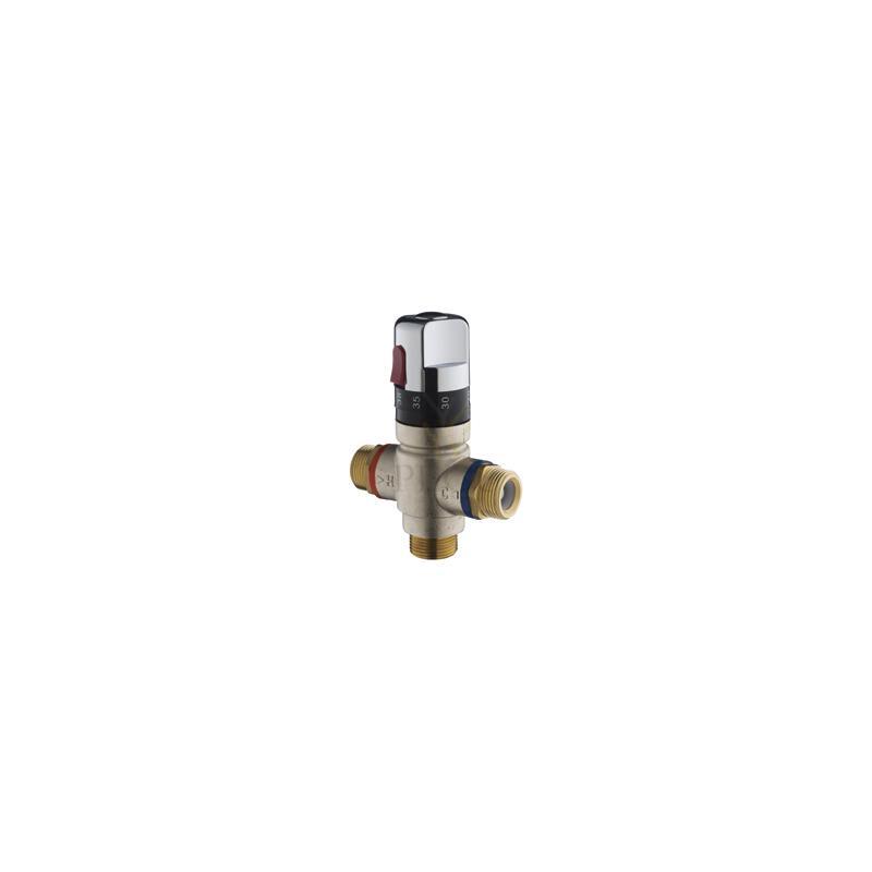 Termoregulaator Presto 29003 kroomnupuga, 5 valamu või 3 duši, 45l/min 3 bar