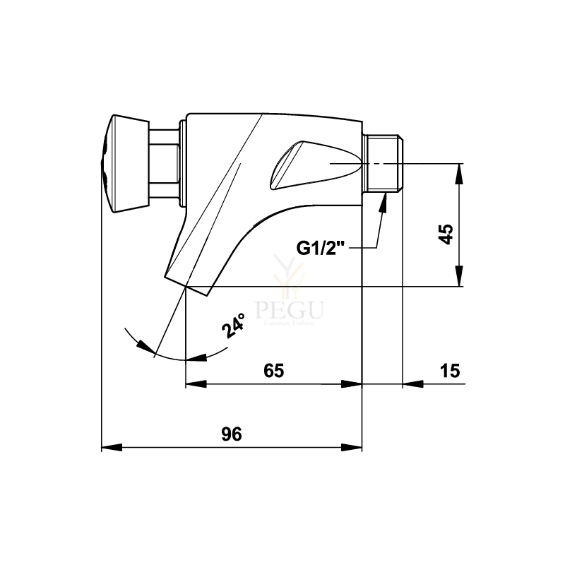 Presto 504 veekraan isesulguv 7 sek 1/2" külm