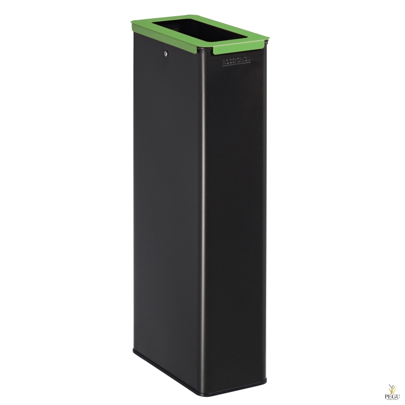 Сортировочный мусорный бак CALITRI 20L чёрный/зелёный RAL6018