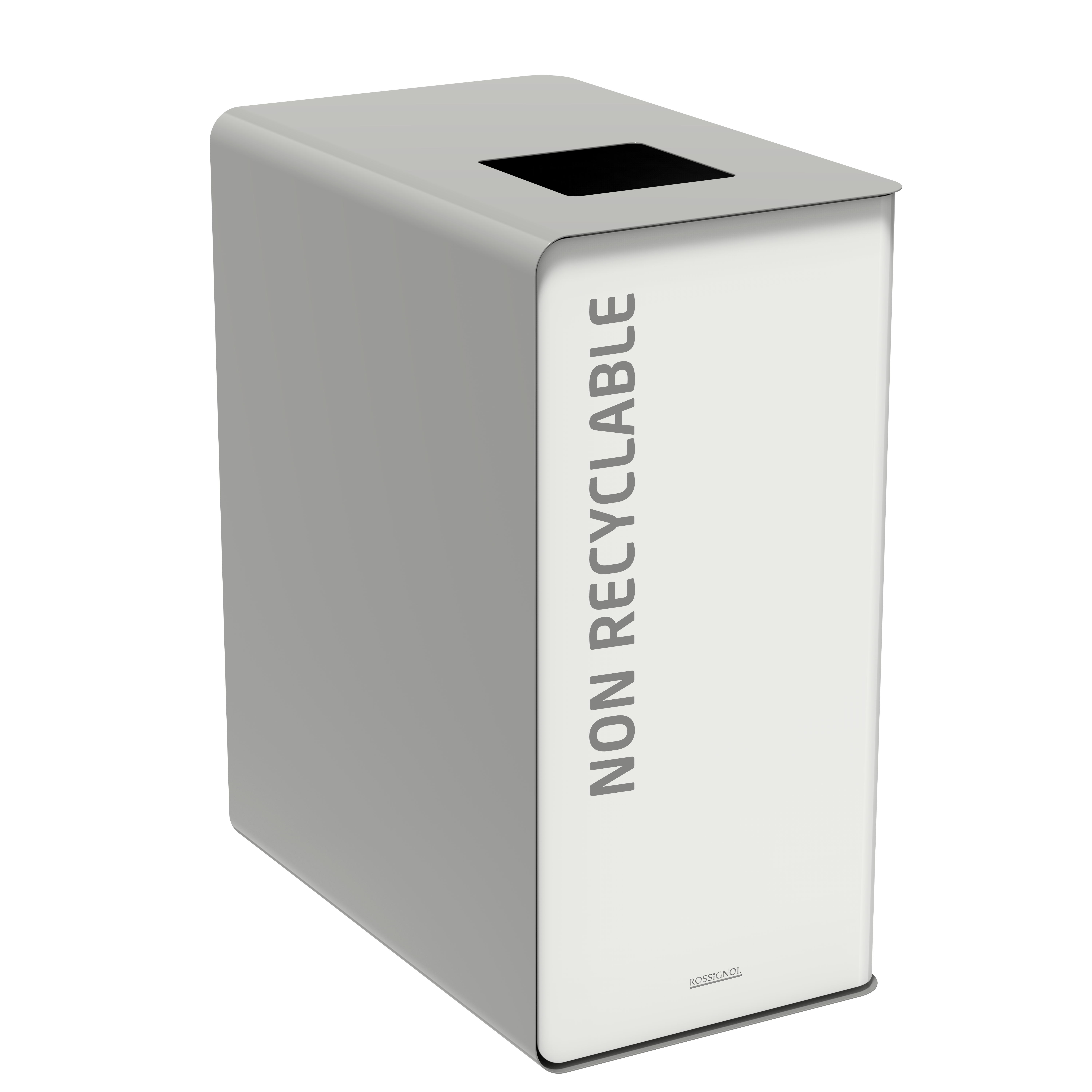 Мусорный бак для сортировки отходов CUBATRI 65L , белый/серый RAL9022 прочие отходы