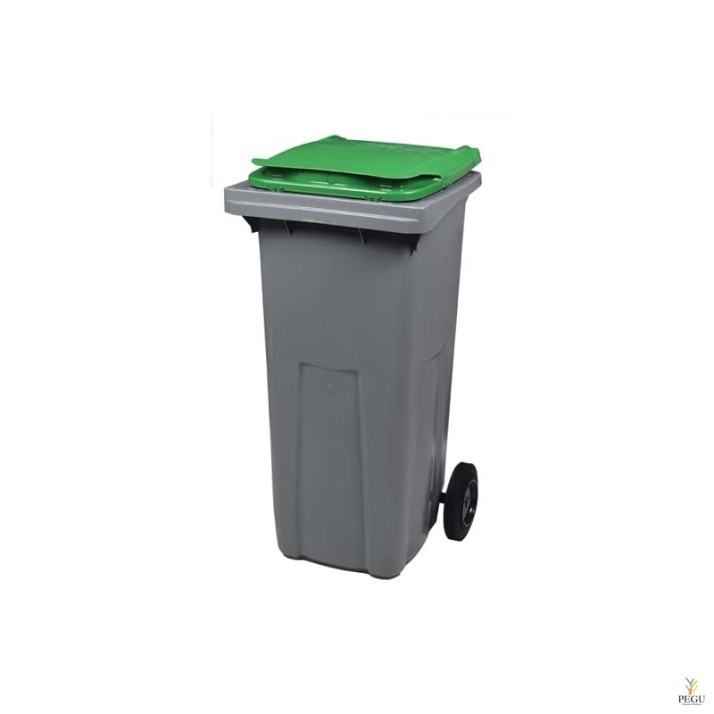 Rossignol KOROK мусорный контейнер 240L 2 колеса, серый /зелёная крышка