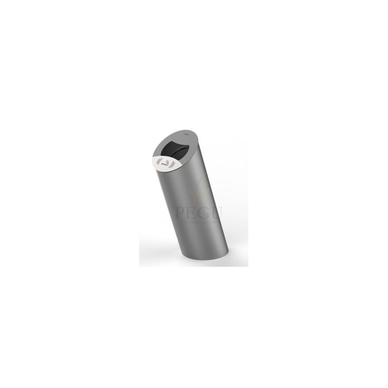 Prügikast välitingimusele PIZ Premium 85L metall hall RAL9006