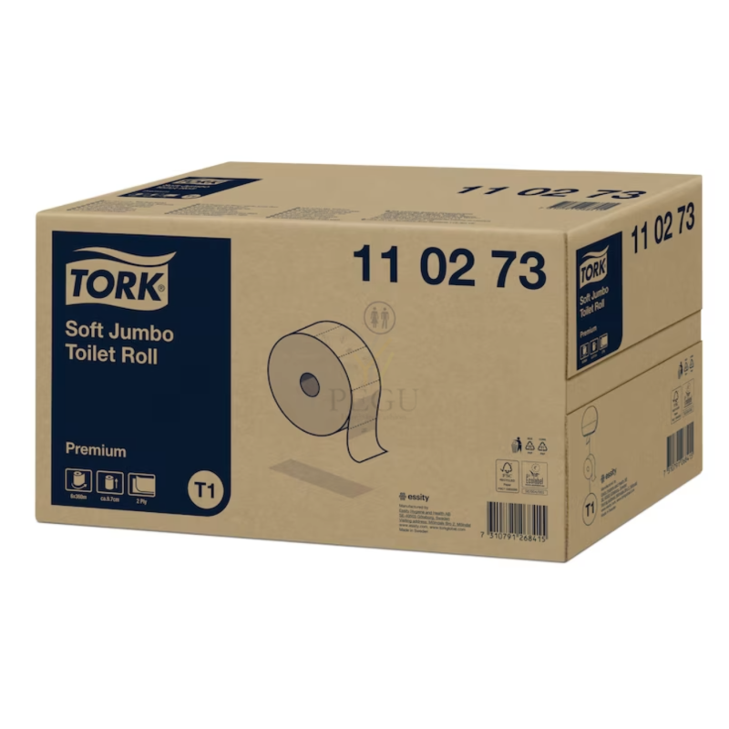 Tork T1 Soft Jumbo 360 Soft 2x, Premium rulltualettpaber 6 tk x 360m