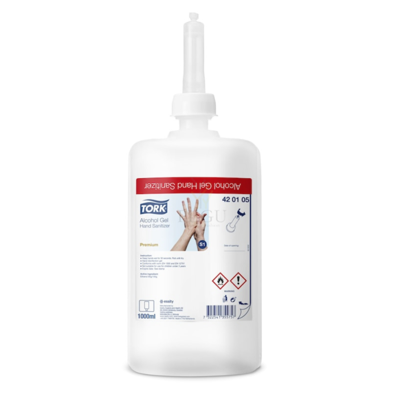Tork 420105 Alcohol Gel Hand Sanitizer S1 дезинфицирующий гель для рук 1 л, 6 шт.