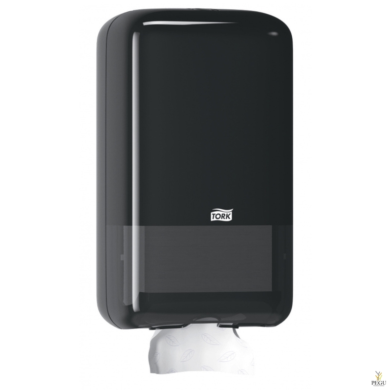 Tork Folded tualettpaberi jaotur,  bulk hoidik T3 lehttualettpaberile, must plastik