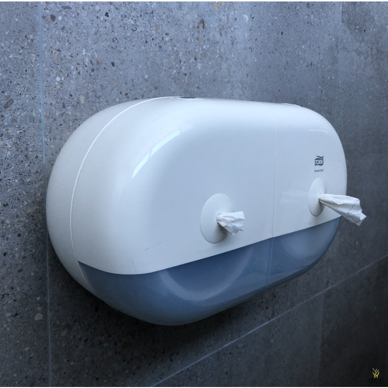 SmartOne Twin Mini WC hoidik TORK 682000 tualettpaberile dosaator valge plastik