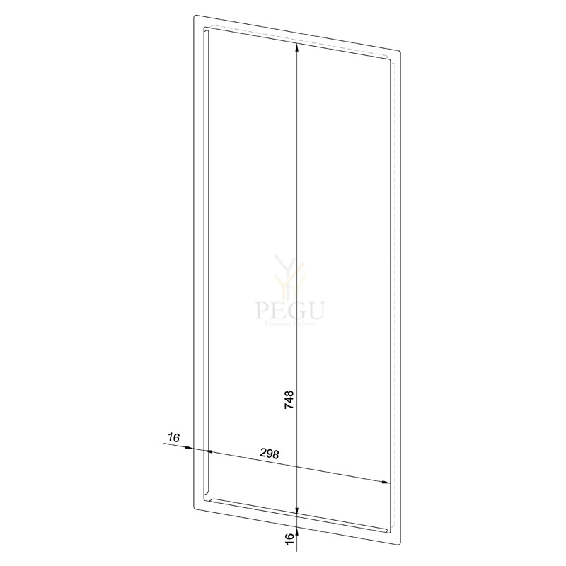 Katteraam WP612 roostevaba teras harjatud