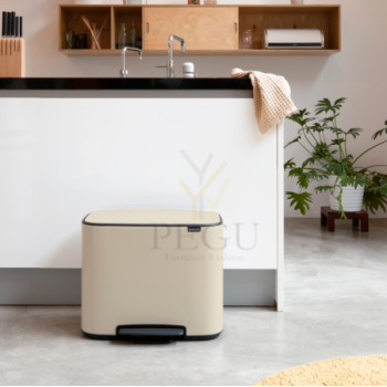 Brabantia prügikast 36L soft beige1.png