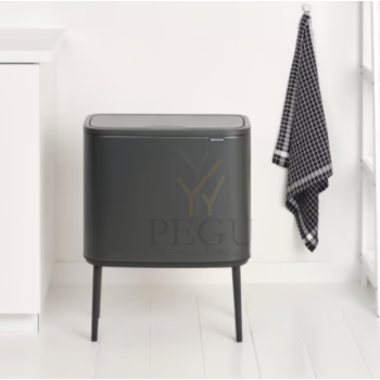 Brabantia BO prügikast Touch BIN 11+23L Confident Grey3.png