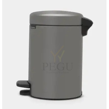 Brabantia prügikast pedaaliga 3L mineral concrete grey1.jpg