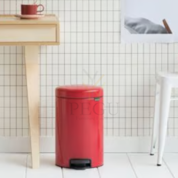 Brabantia prügikast Newicon 12L kaanega Passion punane4.png