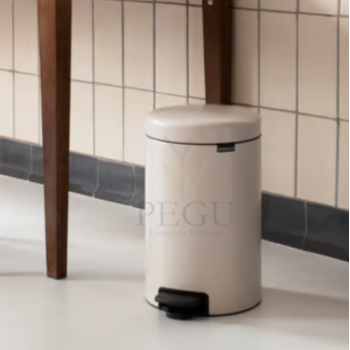 Brabantia prügikast NEWICON 12L vaikselt sulguva kaanega soft beige1.png